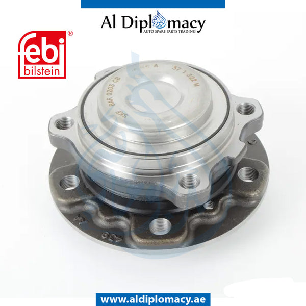 Front WHEEL HUB WITH BEARING for BMW 5 Series F01 (2008-2015) models, Part Number FBI-31206872888
